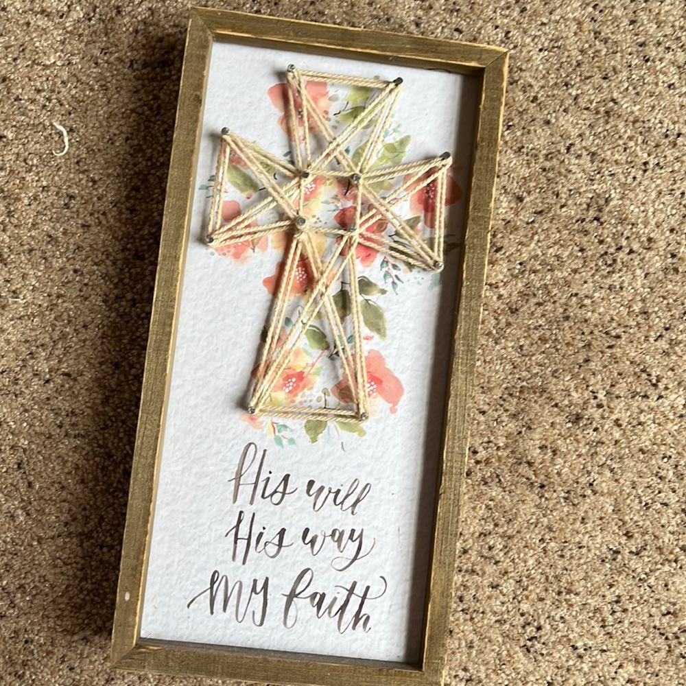 Rustic His will, His Way, My Faith Sign